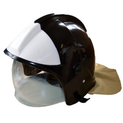 Шлем пожарного ШКПС белый/черный